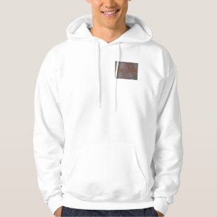 Embossed Ash Grått Maroon Checkded: A Modern Art Hoodie
