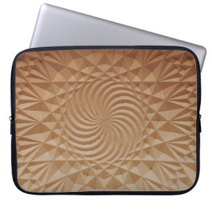 Embossed brunbrunt yta laptop fodral