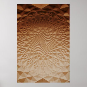 Embossed brunbrunt yta poster