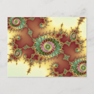 Embossed - Fractal vykort