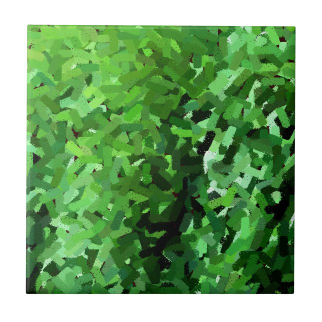 Embossed grönt-gräs #0448 kakelplatta (Framsidan)