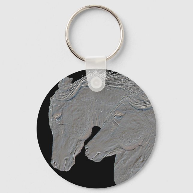 Embossed Horses Nyckelring (Framsida)