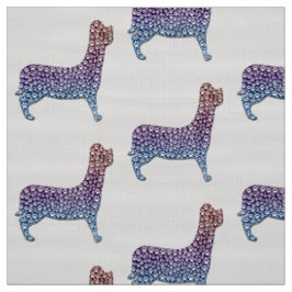 Embossed Indigo Gradient Paw Print Dog Outline Tyg