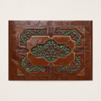 Embossed Leather look ~ ATC Visitkort