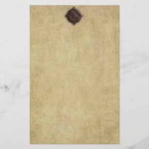 Embossed Medallion- No Linjer Stationery Brevpapper