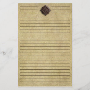 Embossed Medallion Stationary Brevpapper