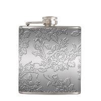 Embossed Polized Silver Ro och tulpaner