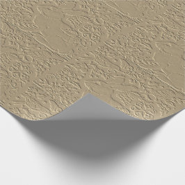 Embossed Rabbit Brown Papper Bird Blommigt Gift Wr Presentpapper