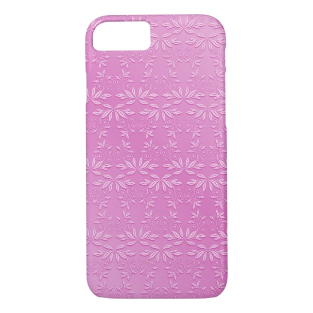 Embossed Rosa Elegance Case-Mate iPhone Skal (Baksida)