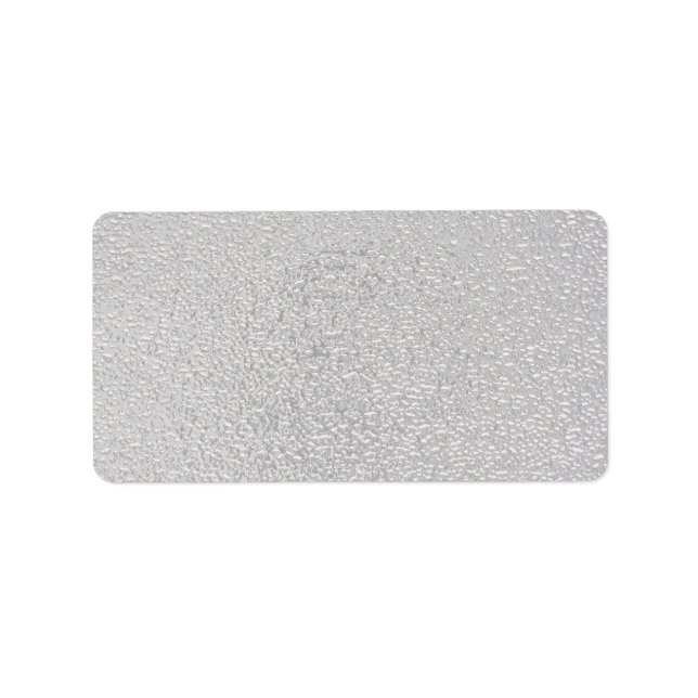 Embossed silver adressetikett (Framsidan)