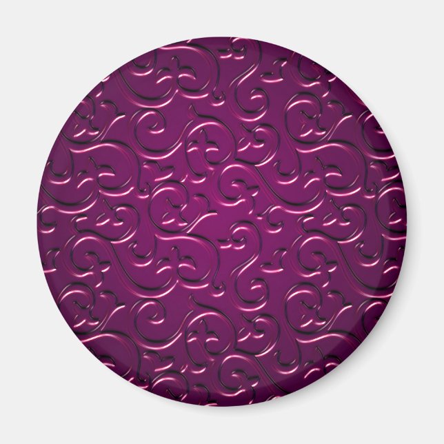 Embossed Swirls 2 Magnet (Framsidan)