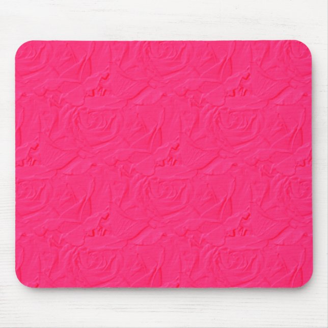 Embossed Textured Ro BUBBLEGUM ROSA MOUSEPAD Musmatta (Framsidan)