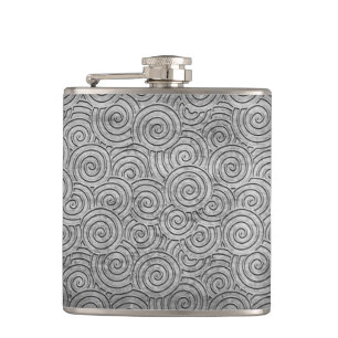 Embossed Twirl White Struktur Fickplunta