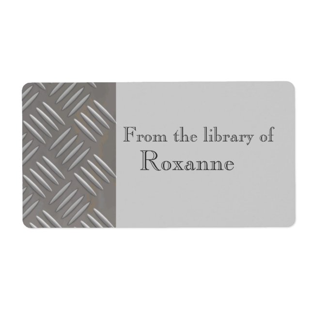 Embosssed Aluminium Metall Se Anpassningsbar Bok-e Fraktsedel (Framsidan)