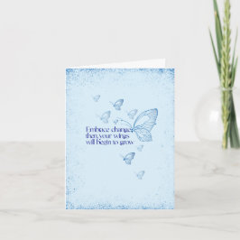 Embrace Change-Inspirational Semicolon Butterfly Kort