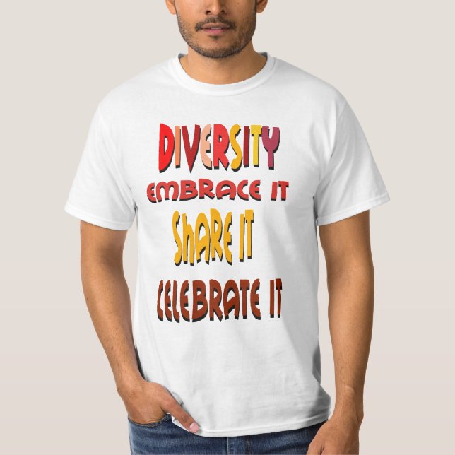 Embrace Diversity T-Shirt (Framsida)