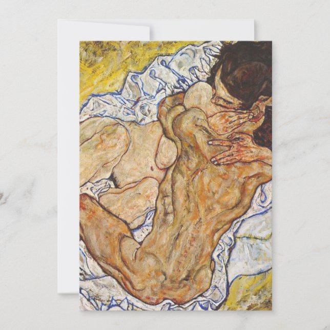 Embrace Egon Schiele Inbjudningar (Framsida)