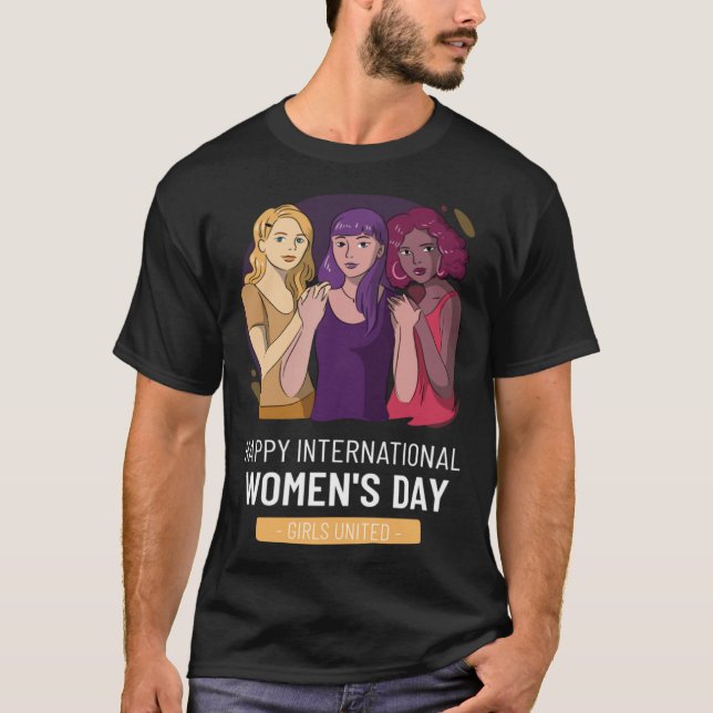 Embrace Equity International Women s Day Strong To T Shirt (Framsida)