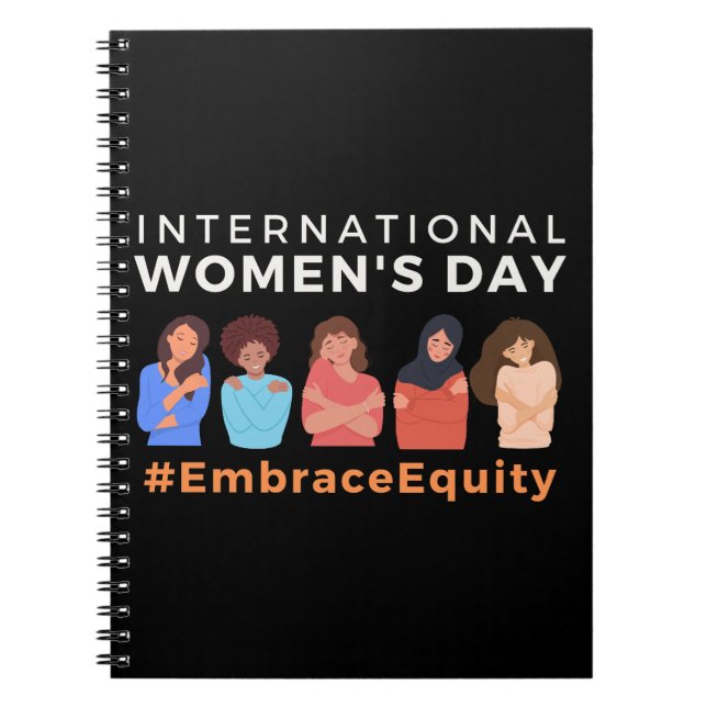 Embrace Equity Internationell Women's Day 2023 Anteckningsbok (Framsidan)