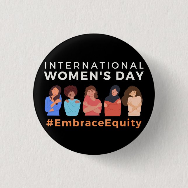Embrace Equity Internationell Women's Day 2023 Knapp (Framsida)