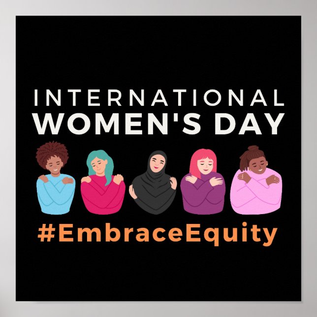 Embrace Equity Internationell Women's Day 2023 Poster (Framsidan)
