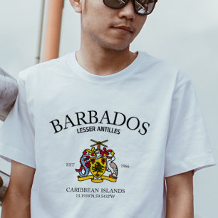 Embrace Island Pride med Barbados Flagga T-Shirt