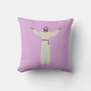 Embrace Jesus-Dekorativ kudde i Lavender