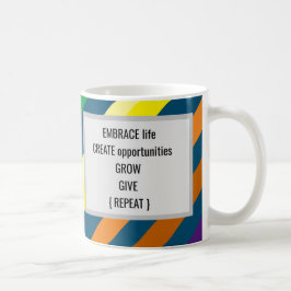 Embrace Life Skapar affärsmöjligheter Öka Ge-kaffe Kaffemugg