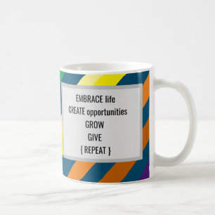Embrace Life Skapar affärsmöjligheter Öka Ge-kaffe Kaffemugg