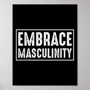 Embrace Masculinity Manar Gym Poster