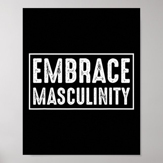 Embrace Masculinity Manar Gym Poster (Framsidan)