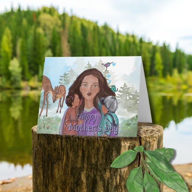 Embrace Mor Nature - Folded Mor's Day Card Kort (Skapare uppladdad)