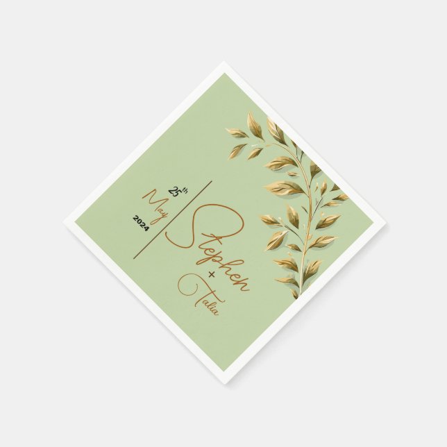 Embrace Natural Elegance Pappersservett (Hörn)