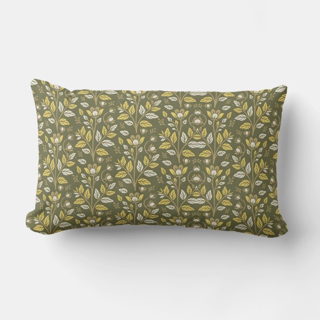 Embrace Nature with Elegant Floral Patterns Lumbarkudde (Framsida)