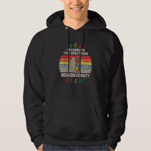 Embrace Neurodiversity Autism Awareness Asd Adhd V Hoodie