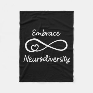 Embrace Neurodiversity Autism Awareness Teacher Mo Fleecefilt