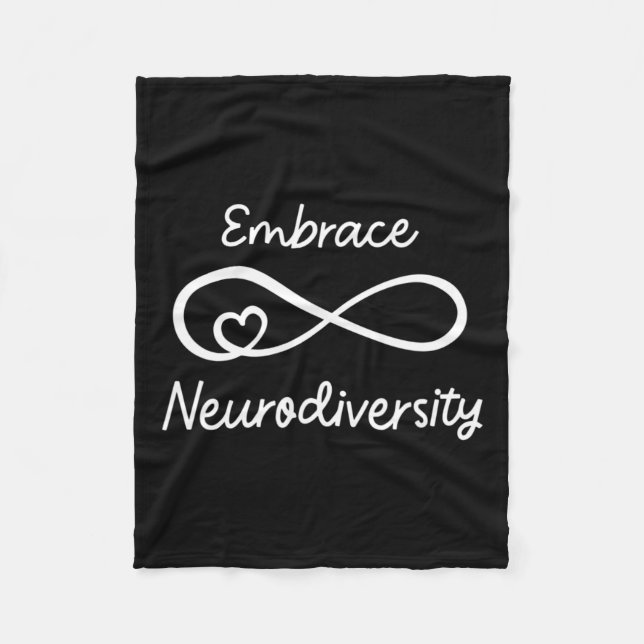 Embrace Neurodiversity Autism Awareness Teacher Mo Fleecefilt (Framsidan)