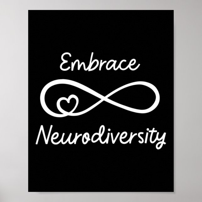 Embrace Neurodiversity Autism Awareness Teacher Mo Poster (Framsidan)