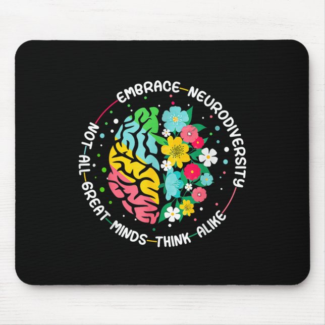Embrace Neurodiversity Brain Autism Awareness Adhd Musmatta (Framsidan)