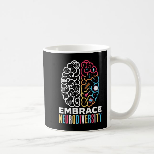Embrace Neurodiversity Design for a Autism Awarene Kaffemugg (Höger)