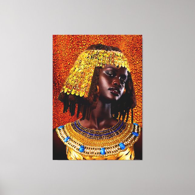 "Embrace the Majesty of Nubian Queens" Canvastryck (Framsida)