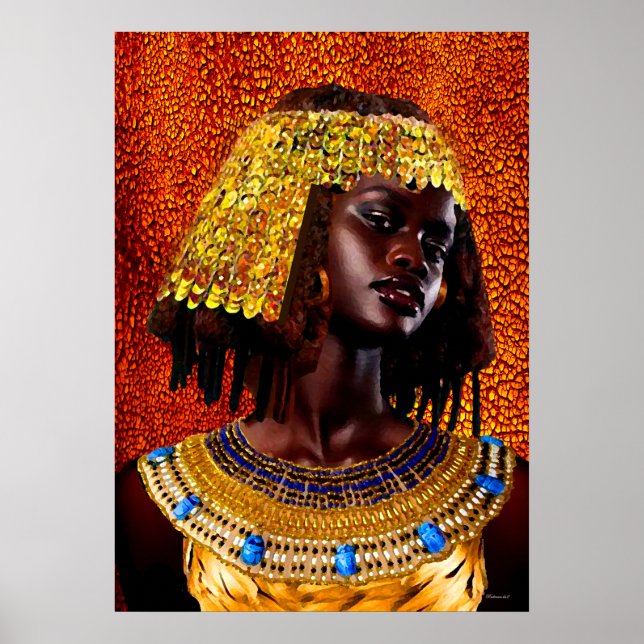 "Embrace the Majesty of Nubian Queens" Poster (Framsidan)