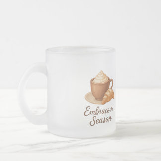 Embrace This Season Frosted Mug – Cozy Cocoa Café  Frostad Glasmugg