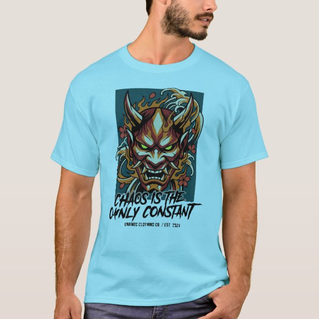 Embracing The Tempest Oni Mask T-Shirt – Kaos Är (Framsida)