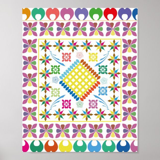 Embroderad essens poster (Framsidan)