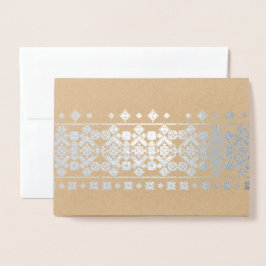 Embroderidesign Folierat Kort