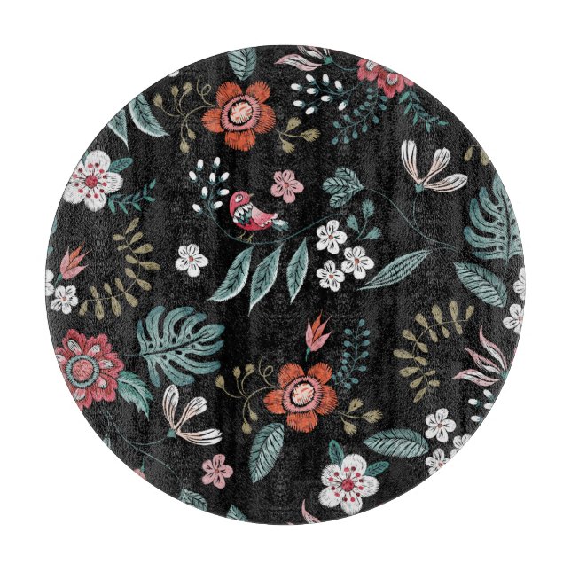 Embrodery Blommigt Neckline, Vintage Bouquet. (Framsidan)