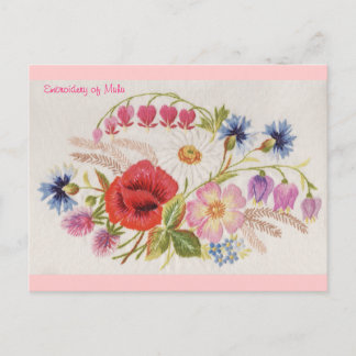 Embrodery of Muhu Postcard 1 Vykort