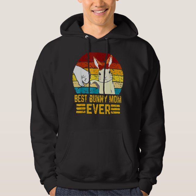 Embroide för bästa Mamma-dagen, Mamma-Påsk-dagen Hoodie (Framsida)