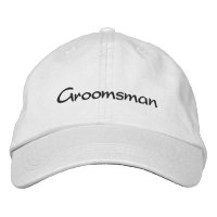 EMBROIDEED GROOM BRÖLLOP CAP